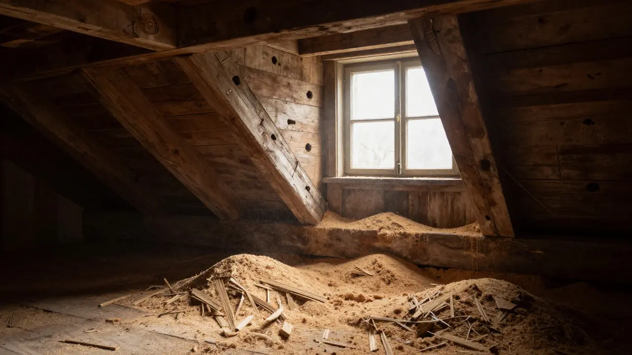Schädlingsbefall in alten Häusern erkennen und richtig bekämpfen