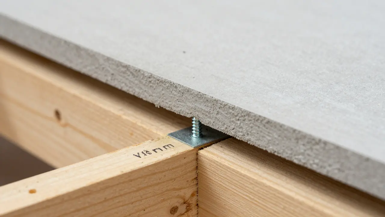 Detailansicht der Montage einer vorgehängten hinterlüfteten Faserzementfassade mit Unterkonstruktion.