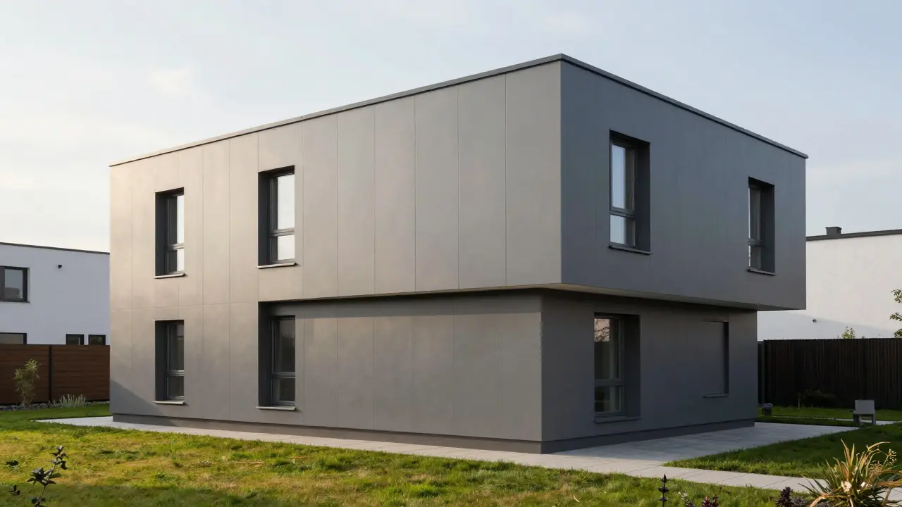 Faserzementtafeln als Fassadenbekleidung: Montage, Tipps und Pflege