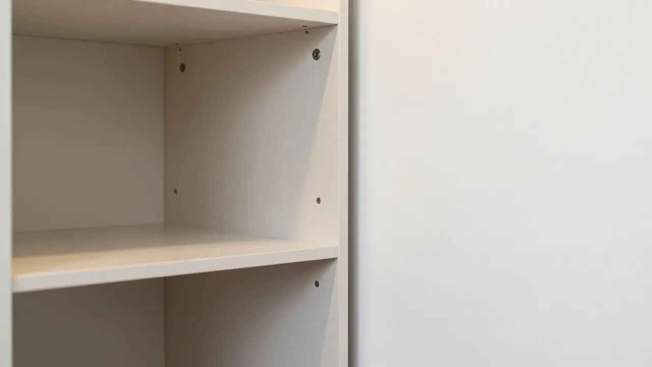 Möbelstück mit Sicherheitsabstand zur Wand zur Förderung der Luftzirkulation.