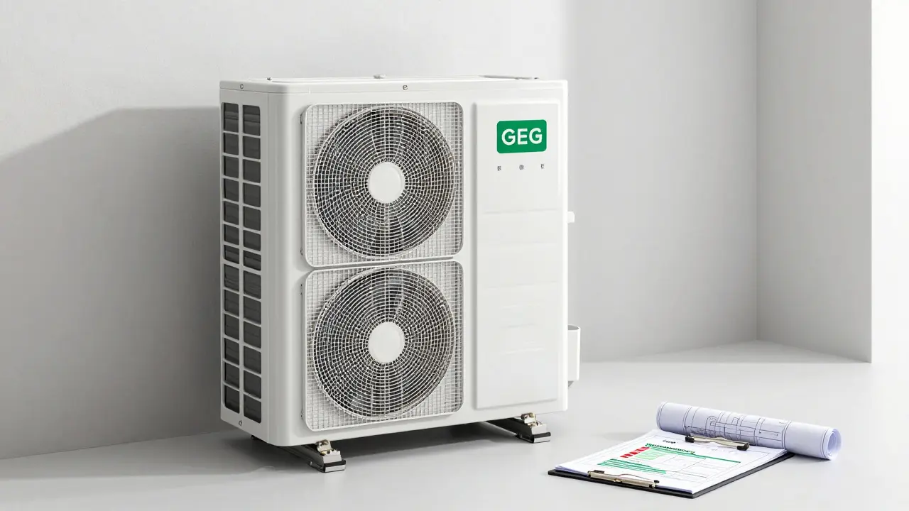 Moderne Heizungsanlage im Keller mit Sanierungsplan und Energieberatung