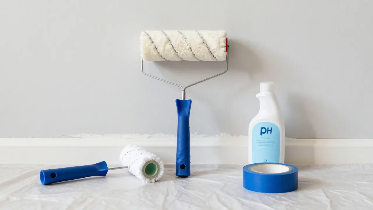 Set aus Malerrollen und Zubehör für ein perfektes Malergebnis.