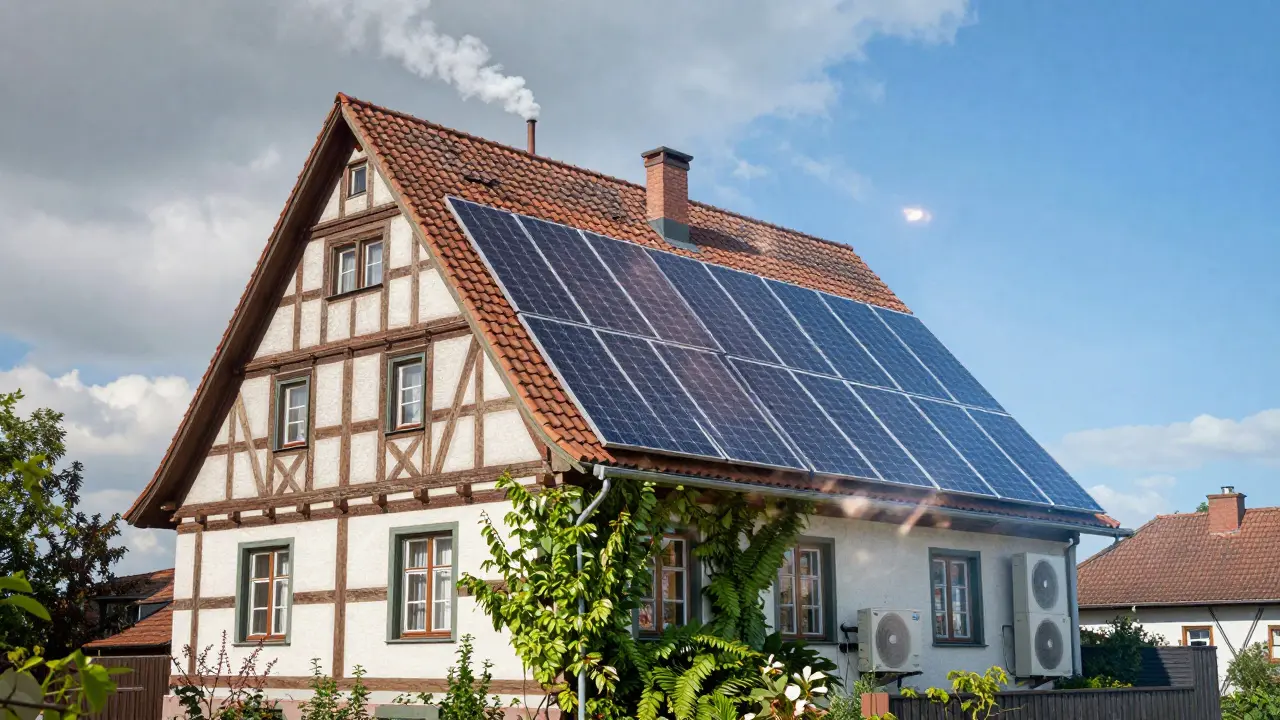 Traditionelles Haus verwandelt sich in energieeffizientes Gebäude